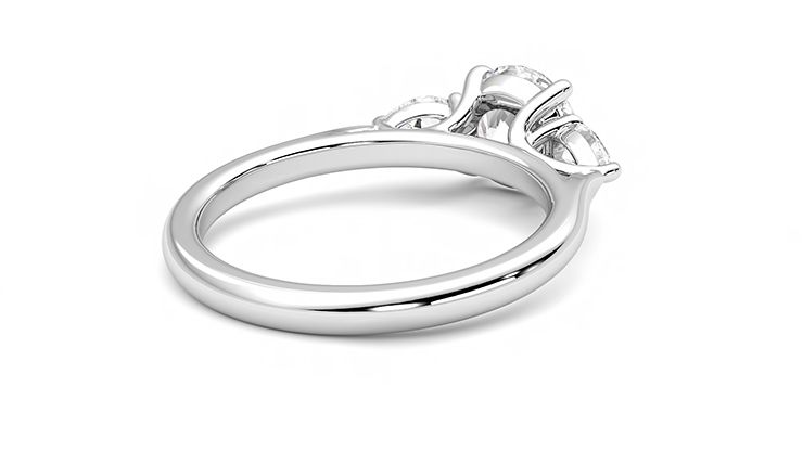 Taylor & Hart Affinity Round Engagement Ring 360 degree image 13