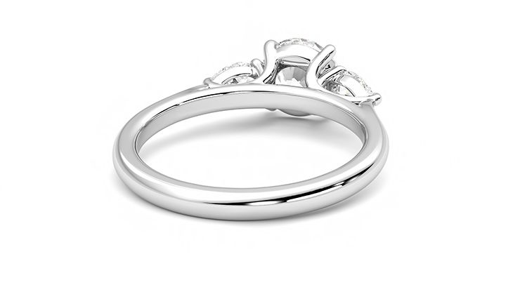 Taylor & Hart Affinity Round Engagement Ring 360 degree image 14