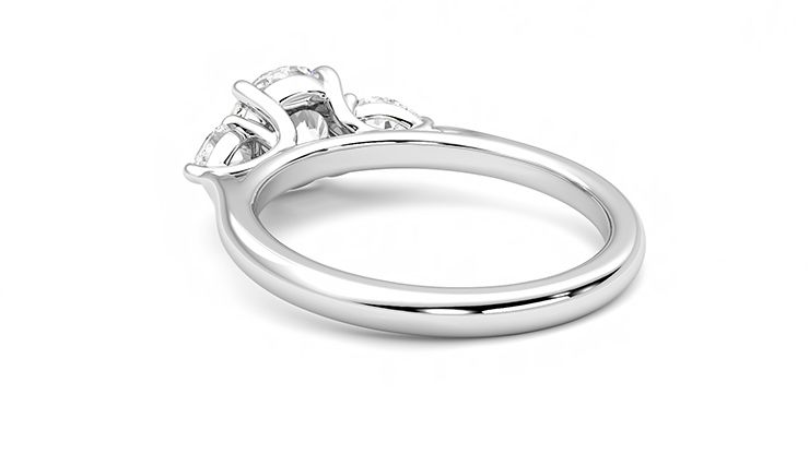 Taylor & Hart Affinity Round Engagement Ring 360 degree image 17