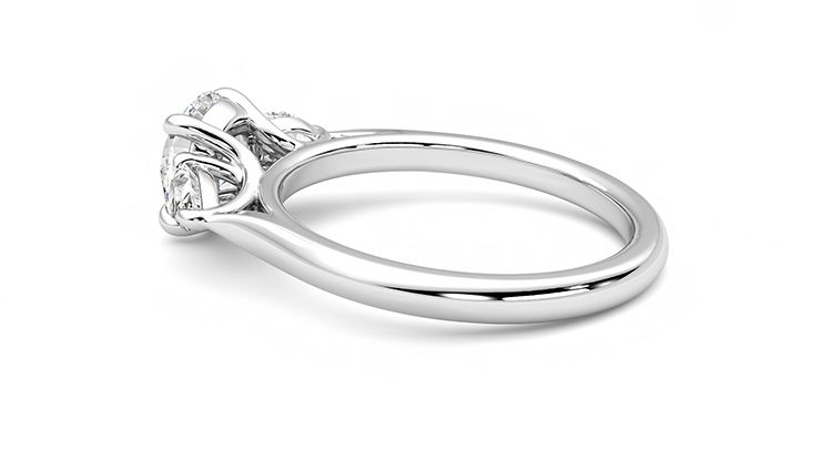 Taylor & Hart Affinity Round Engagement Ring 360 degree image 19