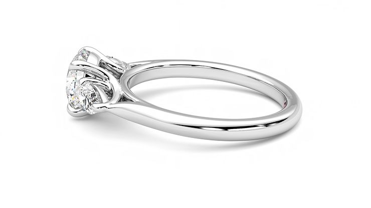 Taylor & Hart Affinity Round Engagement Ring 360 degree image 20