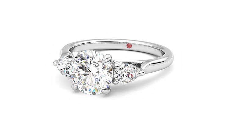 Taylor & Hart Affinity Round Engagement Ring 360 degree image 26