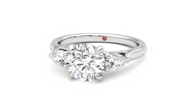 Taylor & Hart Affinity Round Engagement Ring 360 degree image 27
