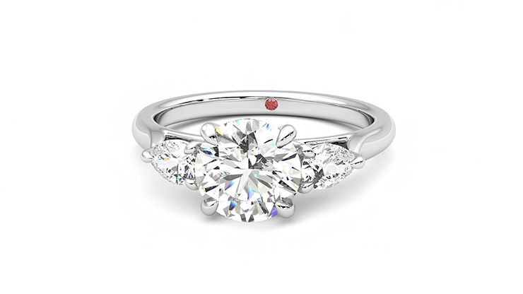 Taylor & Hart Affinity Round Engagement Ring 360 degree image 28