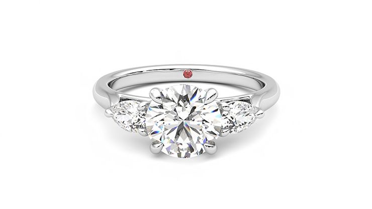 Taylor & Hart Affinity Round Engagement Ring 360 degree image 29