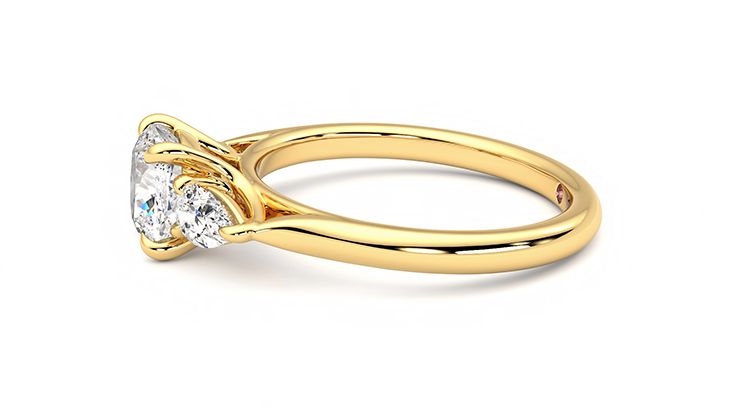 Taylor & Hart Affinity Cushion Engagement Ring 360 degree image 21