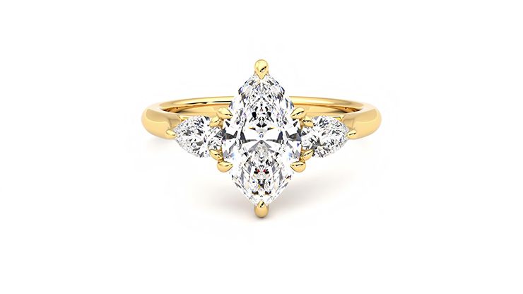 Taylor & Hart Affinity Marquise Engagement Ring 360 degree image 0