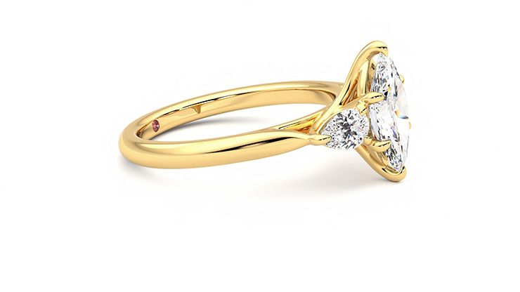 Taylor & Hart Affinity Marquise Engagement Ring 360 degree image 8