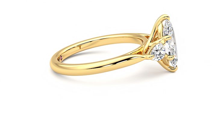 Taylor & Hart Affinity Marquise Engagement Ring 360 degree image 9