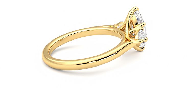 Taylor & Hart Affinity Marquise Engagement Ring 360 degree image 11