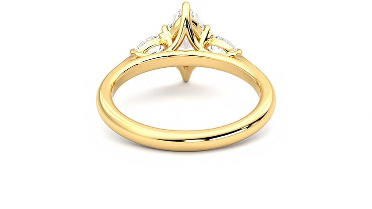 Taylor & Hart Affinity Marquise Engagement Ring 360 degree image 15