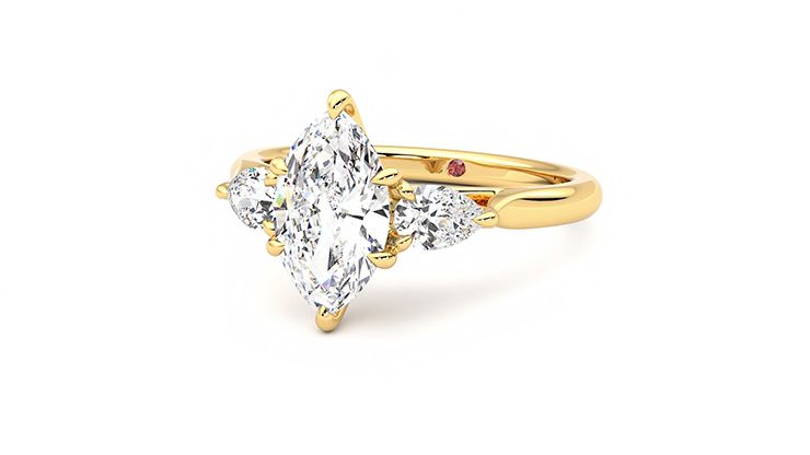 Taylor & Hart Affinity Marquise Engagement Ring 360 degree image 26