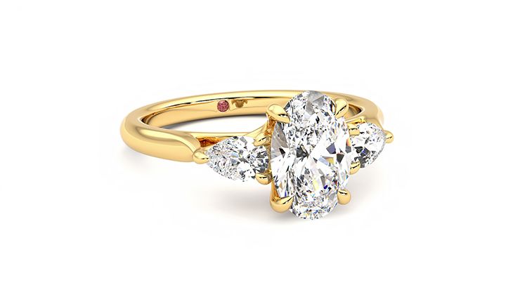 Taylor & Hart Affinity Oval Engagement Ring 360 degree image 4