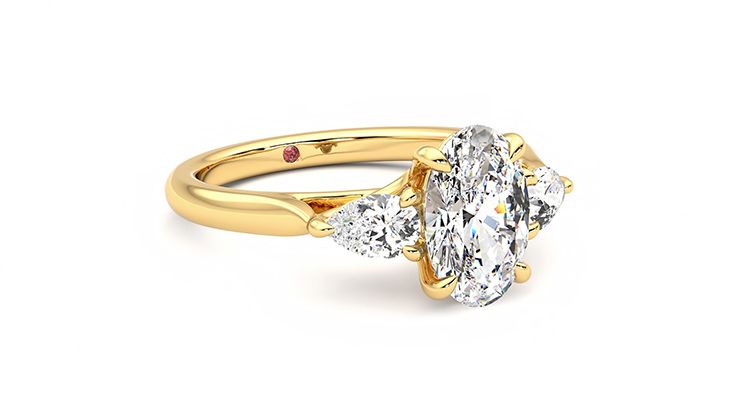 Taylor & Hart Affinity Oval Engagement Ring 360 degree image 5