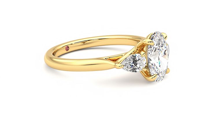 Taylor & Hart Affinity Oval Engagement Ring 360 degree image 7