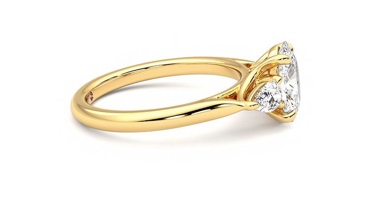 Taylor & Hart Affinity Oval Engagement Ring 360 degree image 9