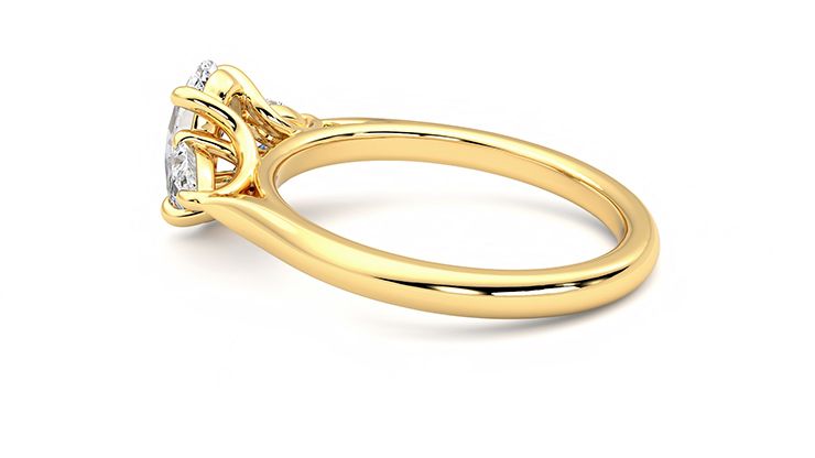 Taylor & Hart Affinity Oval Engagement Ring 360 degree image 19