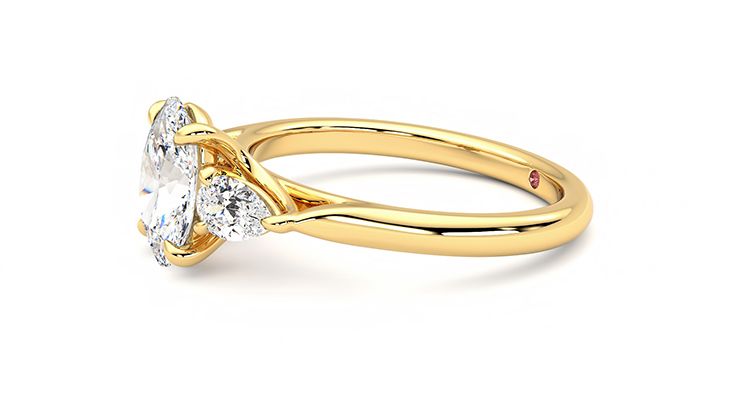 Taylor & Hart Affinity Oval Engagement Ring 360 degree image 22