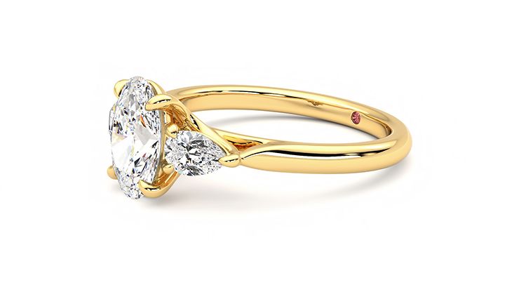 Taylor & Hart Affinity Oval Engagement Ring 360 degree image 23
