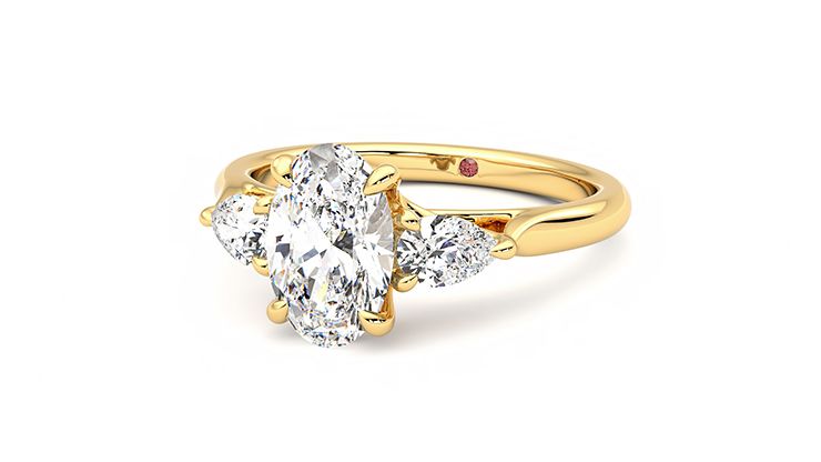 Taylor & Hart Affinity Oval Engagement Ring 360 degree image 26