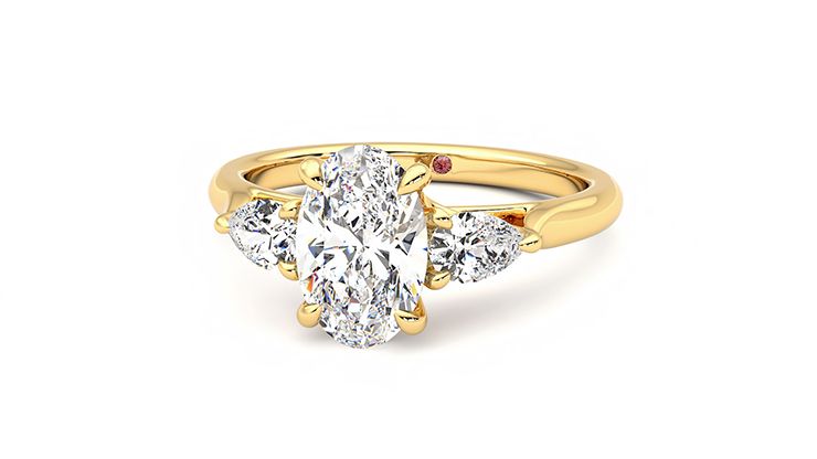 Taylor & Hart Affinity Oval Engagement Ring 360 degree image 27