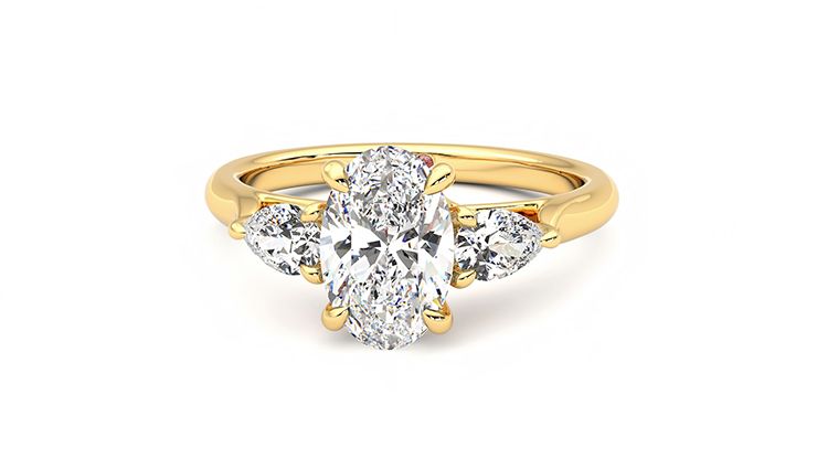Taylor & Hart Affinity Oval Engagement Ring 360 degree image 28