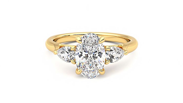 Taylor & Hart Affinity Oval Engagement Ring 360 degree image 29