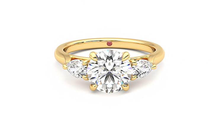 Taylor & Hart Affinity Round Engagement Ring 360 degree image 0