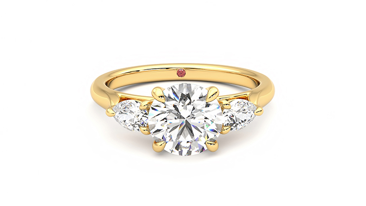 Taylor & Hart Affinity Round Engagement Ring 360 degree image 1