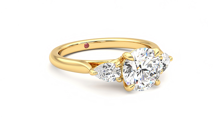 Taylor & Hart Affinity Round Engagement Ring 360 degree image 5