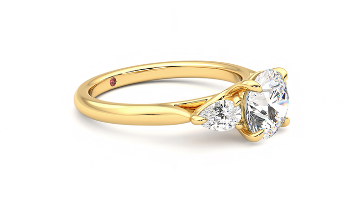 Taylor & Hart Affinity Round Engagement Ring 360 degree image 7