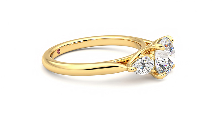 Taylor & Hart Affinity Round Engagement Ring 360 degree image 8