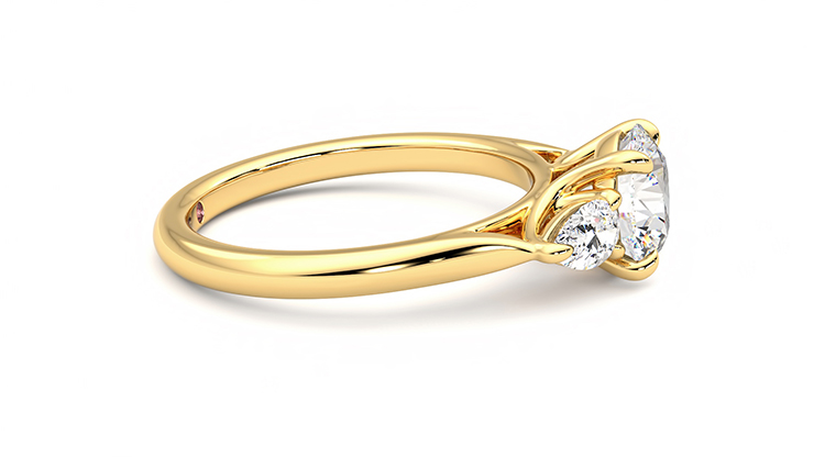 Taylor & Hart Affinity Round Engagement Ring 360 degree image 9