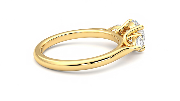 Taylor & Hart Affinity Round Engagement Ring 360 degree image 11