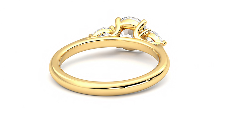 Taylor & Hart Affinity Round Engagement Ring 360 degree image 14