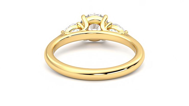 Taylor & Hart Affinity Round Engagement Ring 360 degree image 15