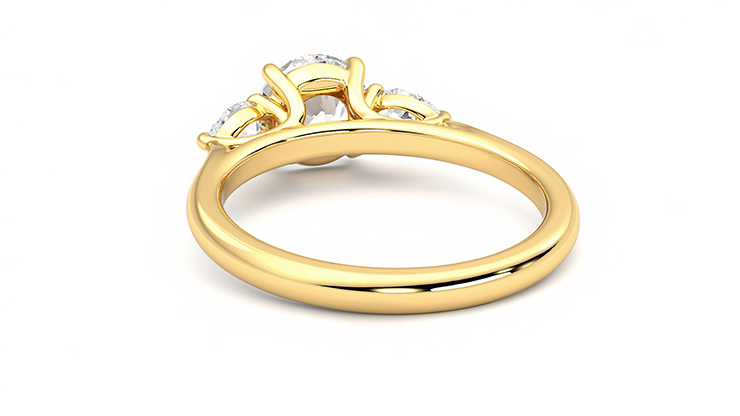 Taylor & Hart Affinity Round Engagement Ring 360 degree image 16