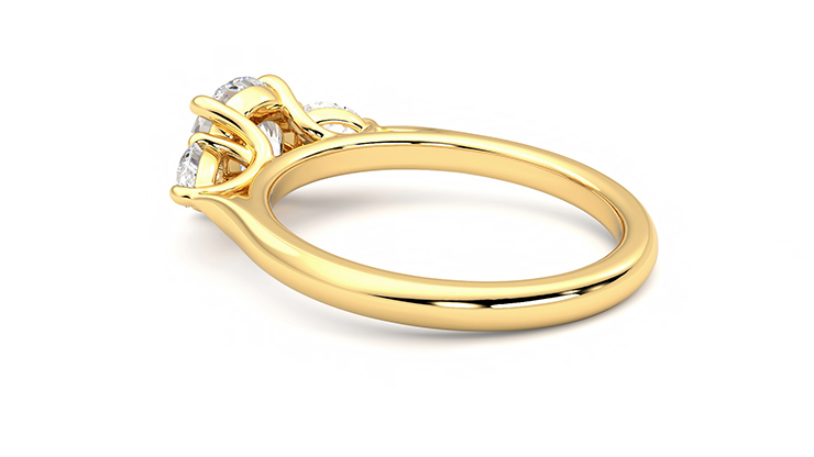 Taylor & Hart Affinity Round Engagement Ring 360 degree image 18