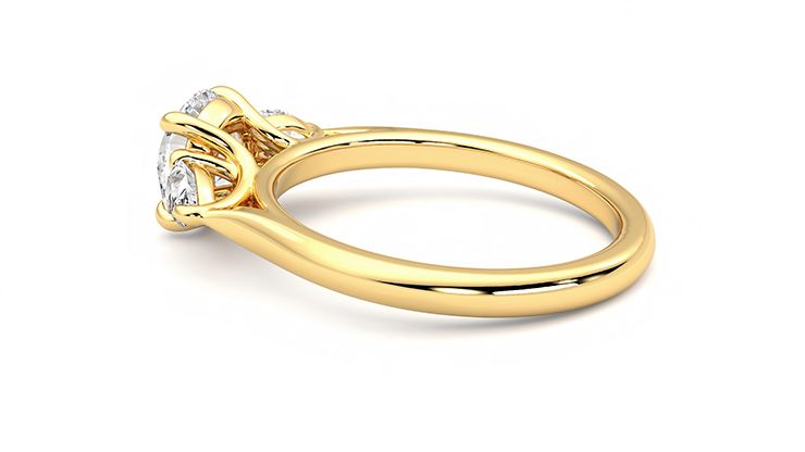 Taylor & Hart Affinity Round Engagement Ring 360 degree image 19