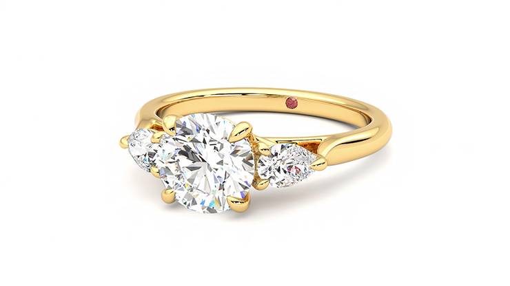 Taylor & Hart Affinity Round Engagement Ring 360 degree image 26