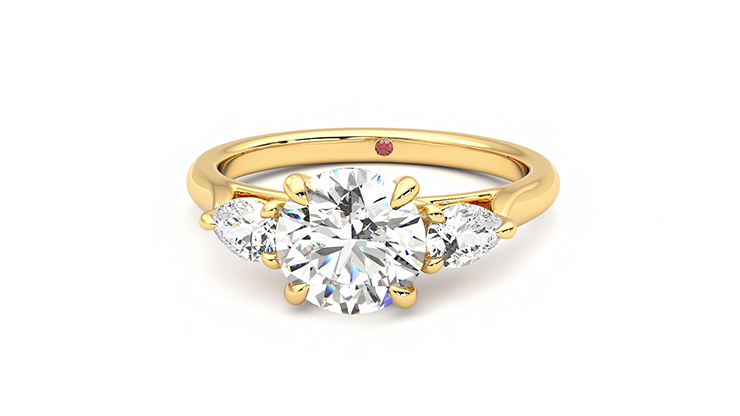 Taylor & Hart Affinity Round Engagement Ring 360 degree image 28