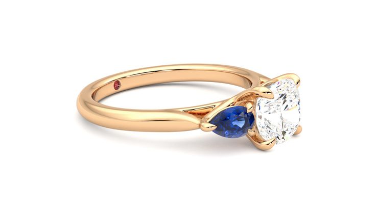 Taylor & Hart Affinity Cushion Engagement Ring 360 degree image 7