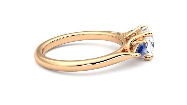 Taylor & Hart Affinity Cushion Engagement Ring 360 degree image 10