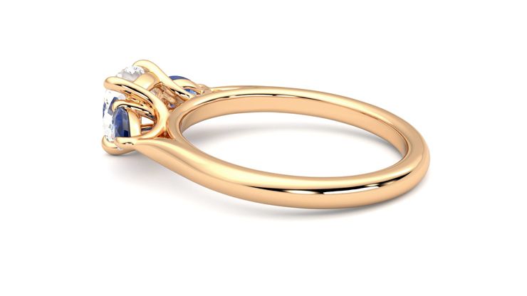 Taylor & Hart Affinity Cushion Engagement Ring 360 degree image 19