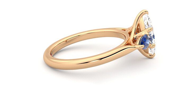Taylor & Hart Affinity Marquise Engagement Ring 360 degree image 10