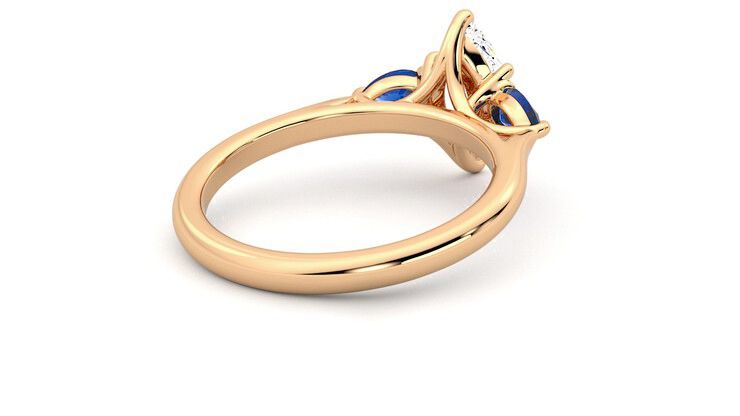 Taylor & Hart Affinity Marquise Engagement Ring 360 degree image 13