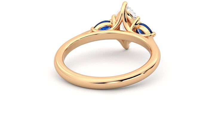 Taylor & Hart Affinity Marquise Engagement Ring 360 degree image 14