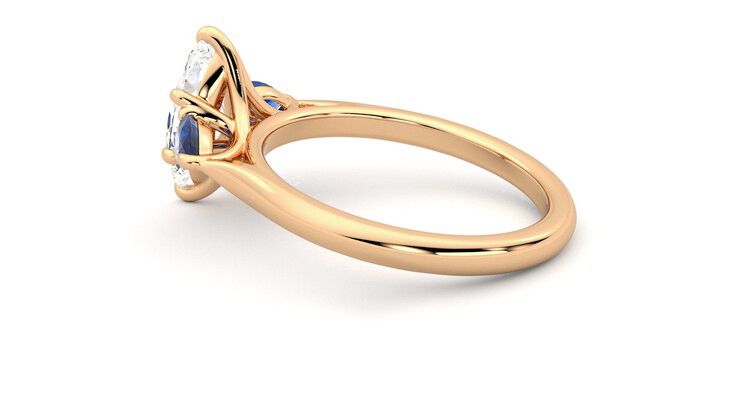 Taylor & Hart Affinity Marquise Engagement Ring 360 degree image 19
