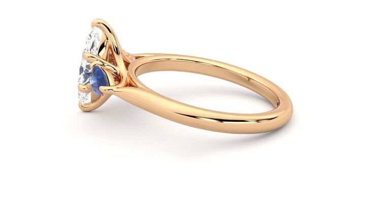 Taylor & Hart Affinity Marquise Engagement Ring 360 degree image 20