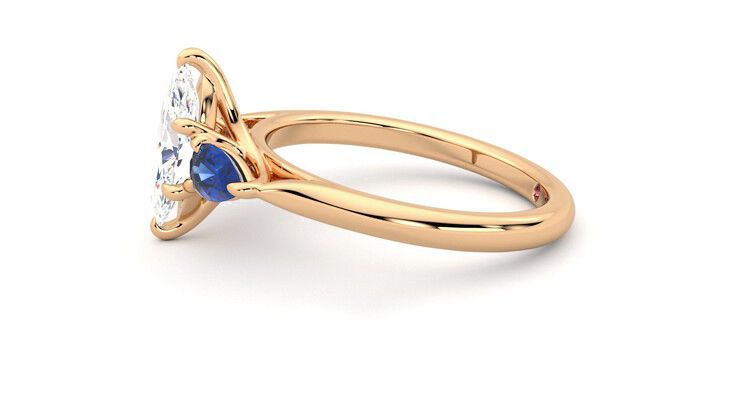 Taylor & Hart Affinity Marquise Engagement Ring 360 degree image 21